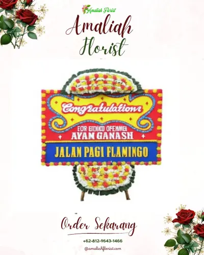 Bunga Papan Congratulation di Bontoala Tua